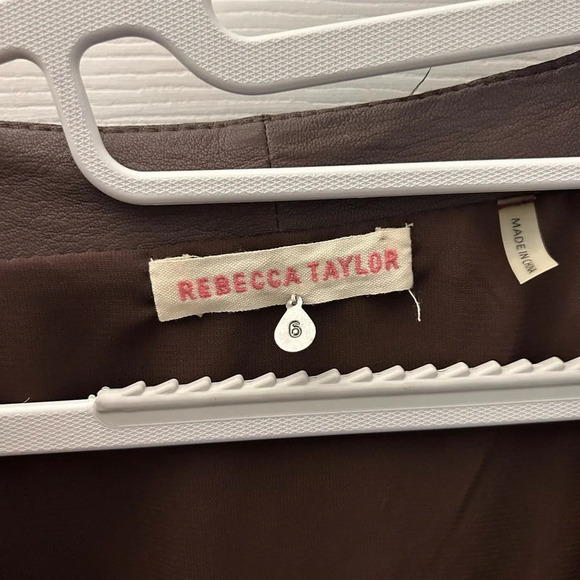 ! Rebecca Taylor Runway Leather Dress, Size 6, - Picture 6 of 6